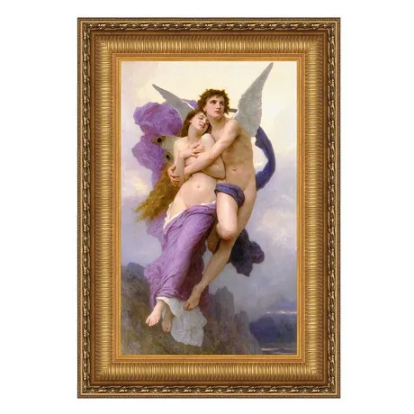 Le Ravissement d Psyche Framed Canvas Replica Painting: Grande