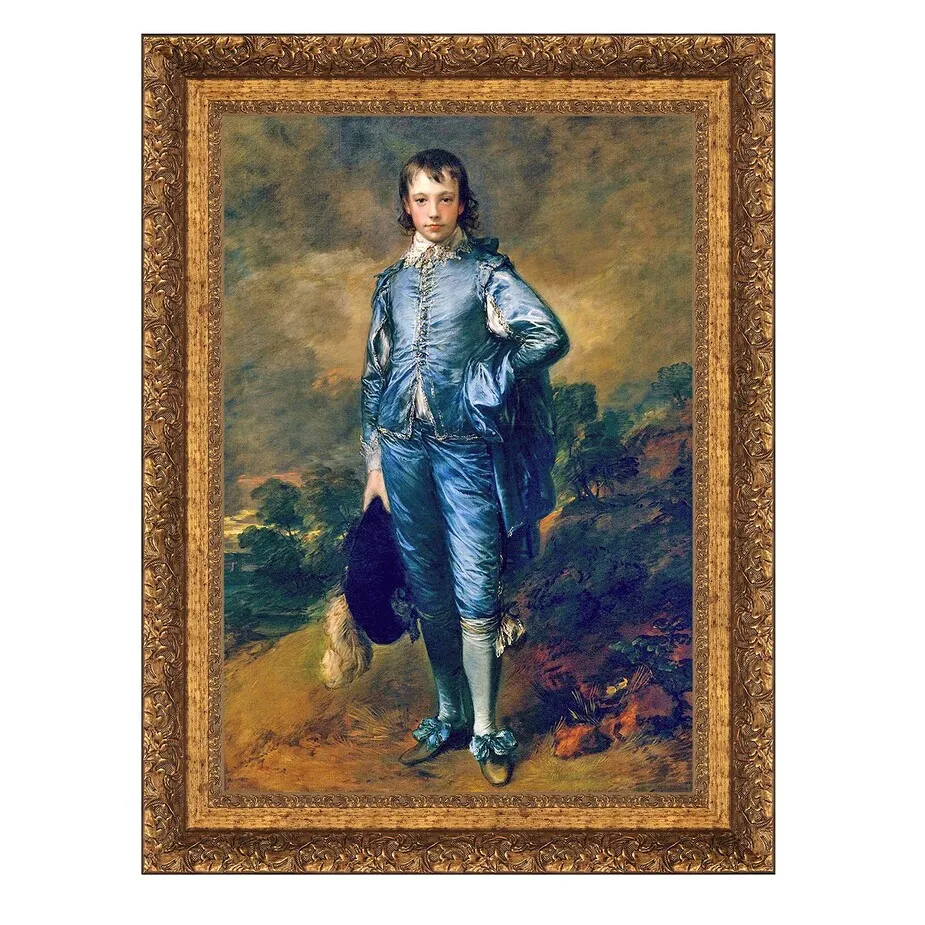 The Blue Boy Framed Canvas Replica Painting: Medium