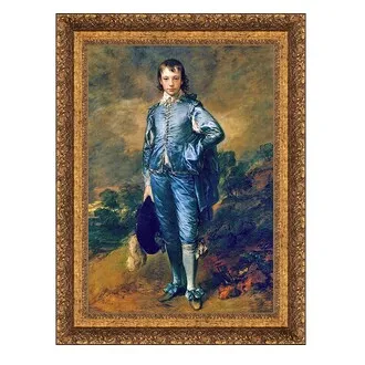 The Blue Boy Framed Canvas Replica Painting: Grande