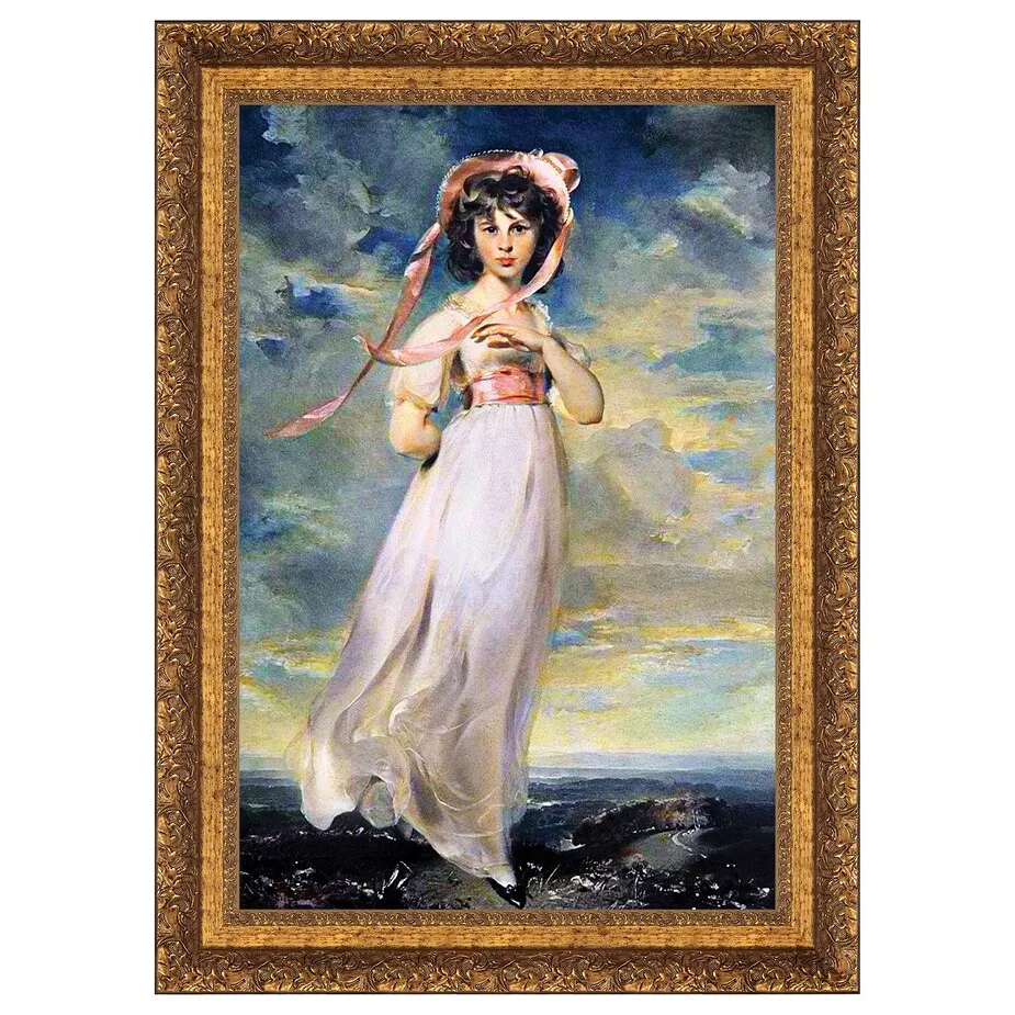 Pinkie Framed Canvas Replica Painting: Small