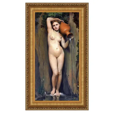 The Source Framed Canvas Replica Painting: Medium