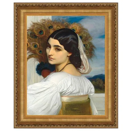 Pavonia Framed Canvas Replica Painting: Medium