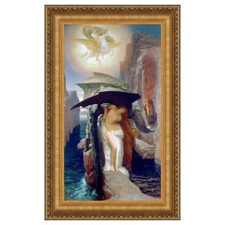 Perseus and Andromeda Framed Canvas Replica Painting: Large