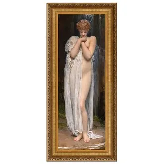 Crenaia the Nymph of the Dargle Framed Canvas Replica Painting: Small