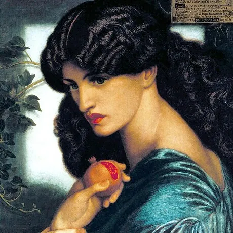 Proserpine Framed Canvas Replica Painting: Large