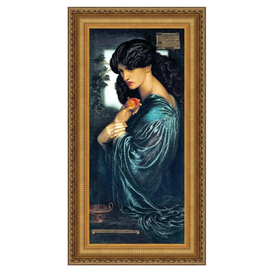 Proserpine Framed Canvas Replica Painting: Large