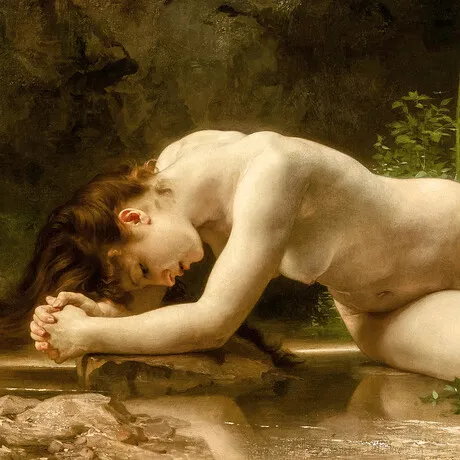 Biblis Framed Canvas Replica Painting: Medium
