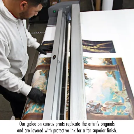 The Poem of the Soul Framed Canvas Replica Painting: Small