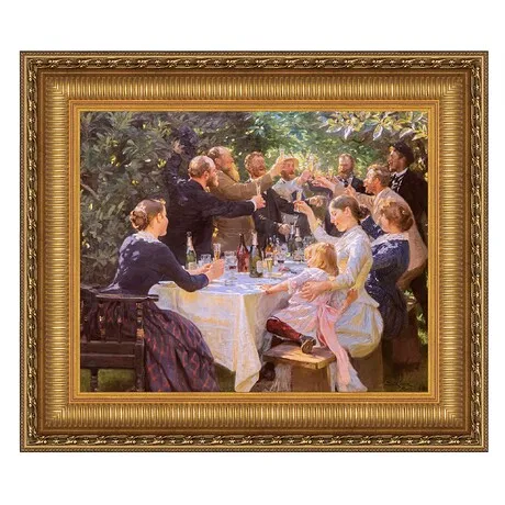 Hip Hip Hurrah! Artist Party at Skagen Framed Canvas Replica Painting: Medium