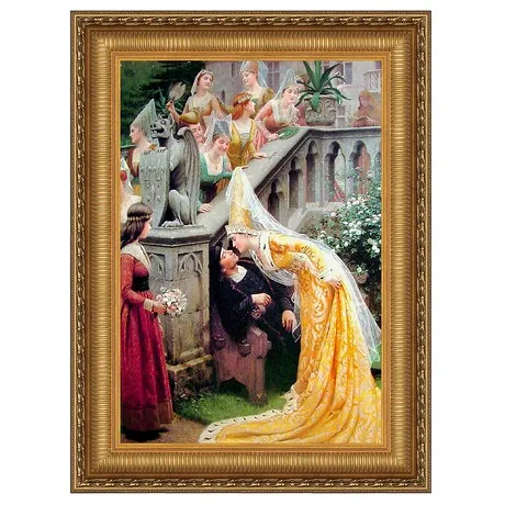 Alain Chartier Framed Canvas Replica Painting: Large