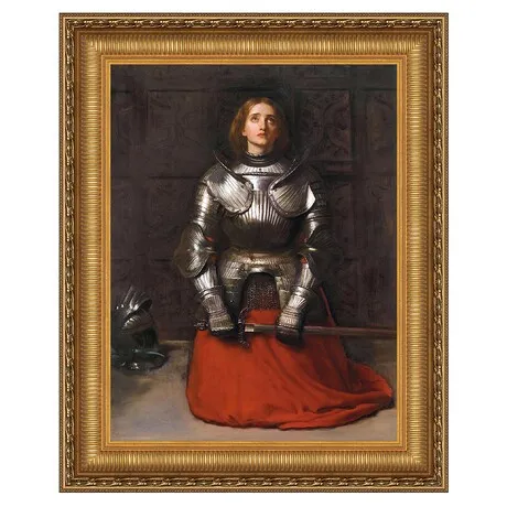 Joan of Arc Framed Canvas Replica Painting: Medium