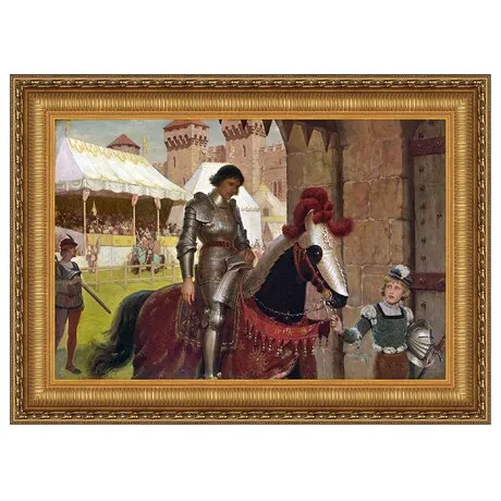 Vanquished Framed Canvas Replica Painting: Grande