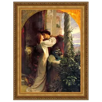 Romeo and Juliet Framed Canvas Replica Painting: Small