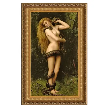 Lilith Framed Canvas Replica Painting: Medium