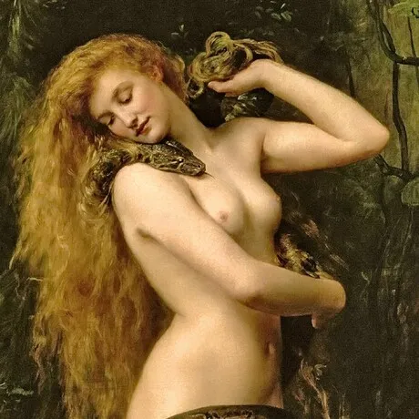 Lilith Framed Canvas Replica Painting: Large