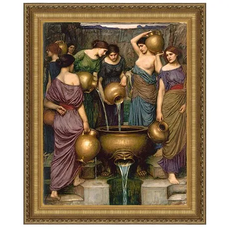 The Danaides Framed Canvas Replica Painting: Small