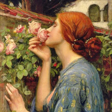 The Soul of the Rose Framed Canvas Replica Painting: Medium