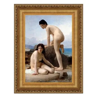The Bathers Framed Canvas Replica Painting: Medium