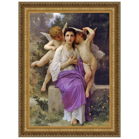 The Heart's Awakening Framed Canvas Replica Painting: Grande