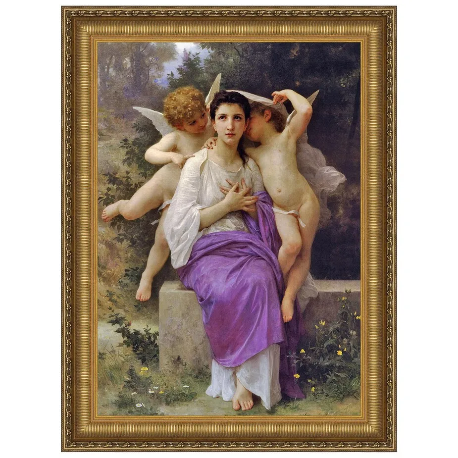 The Heart's Awakening Framed Canvas Replica Painting: Grande