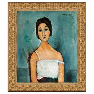 Christina Framed Canvas Replica Painting: Medium