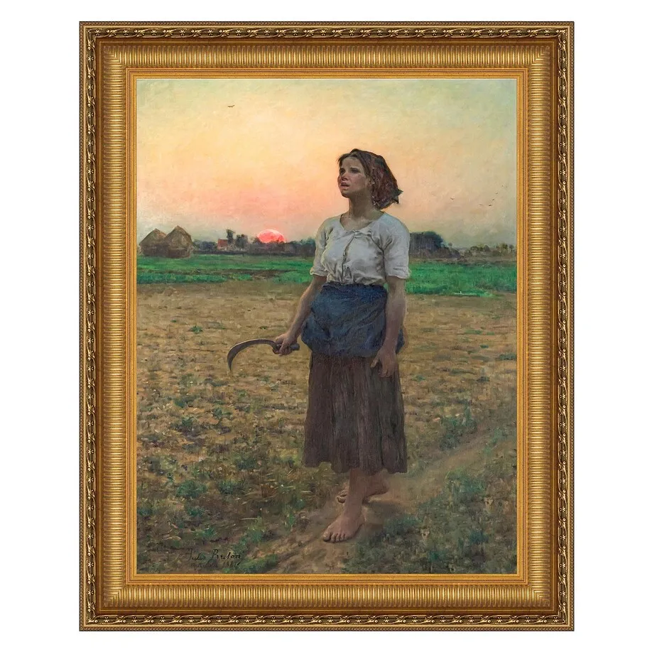 The Song of the Lark Framed Canvas Replica Painting: Small
