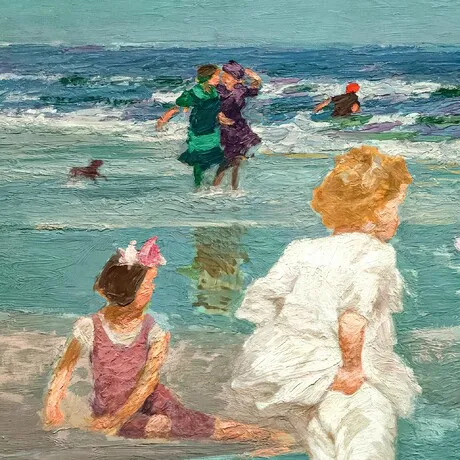 A Holiday Framed Canvas Replica Painting: Small