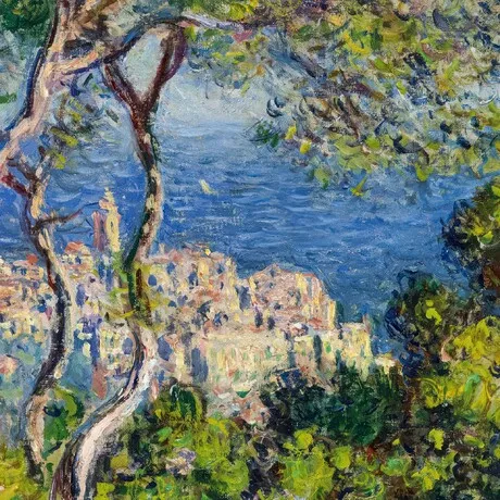 Bordighera Framed Canvas Replica Painting: Small