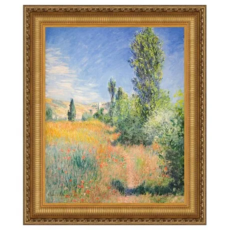Landscape in Ile Saint-Martin Framed Canvas Replica Painting: Grande