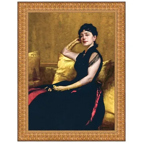 Kate Field Framed Canvas Replica Painting: Large
