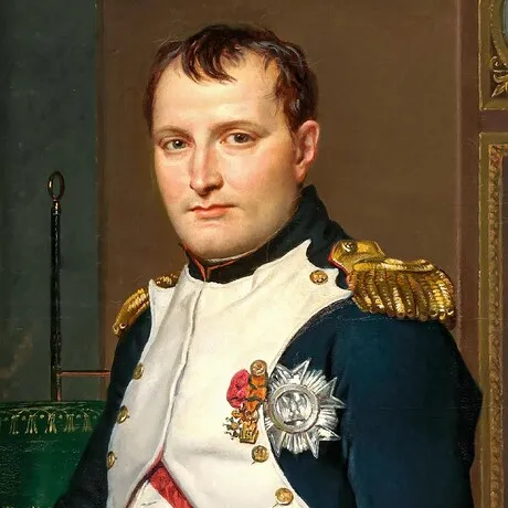 Emperor Napoleon in His Study Framed Canvas Replica Painting: Grande