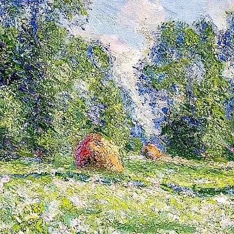 Effect of Spring Giverny Framed Canvas Replica Painting: Large