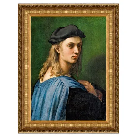 Portrait of Bindo Altoviti Framed Canvas Replica Painting: Medium