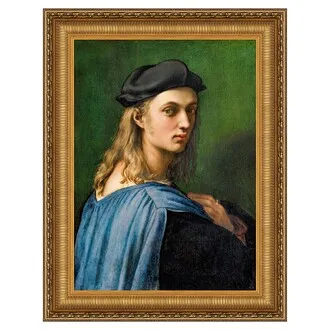 Portrait of Bindo Altoviti Framed Canvas Replica Painting: Medium