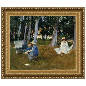 Claude Monet Painting Framed Canvas Replica Painting: Grande