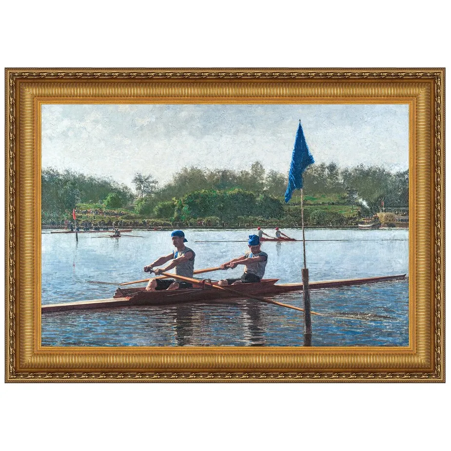 Biglin Brothers Turning the Stake Framed Canvas Replica Painting: Small