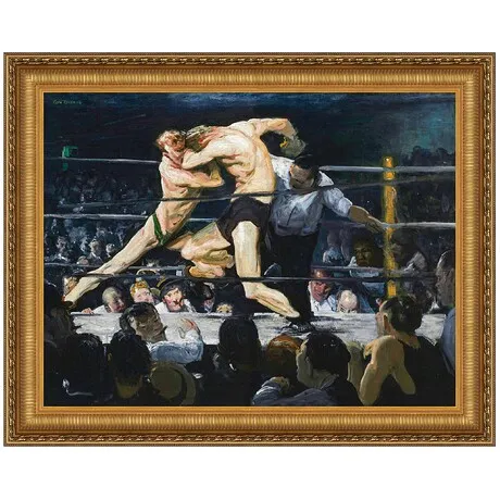 Stag at Sharkey’s Framed Canvas Replica Painting: Small
