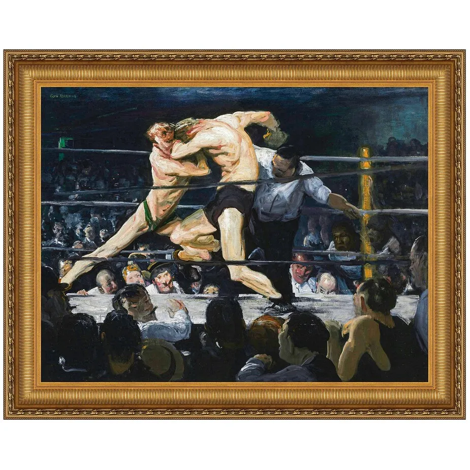 Stag at Sharkey’s Framed Canvas Replica Painting: Small