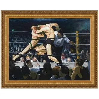 Stag at Sharkey’s Framed Canvas Replica Painting: Medium
