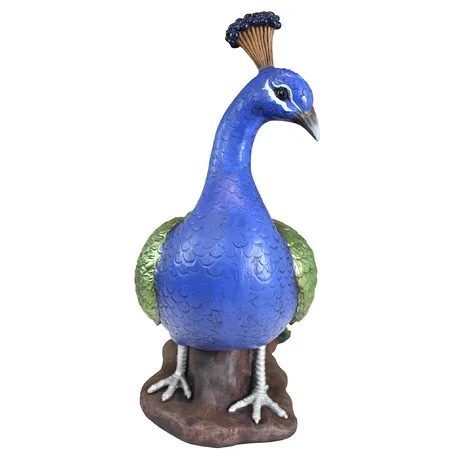 The Regal Peacock Garden Statue: Large