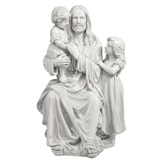 Jesus Loves the Little Children Garden Statue