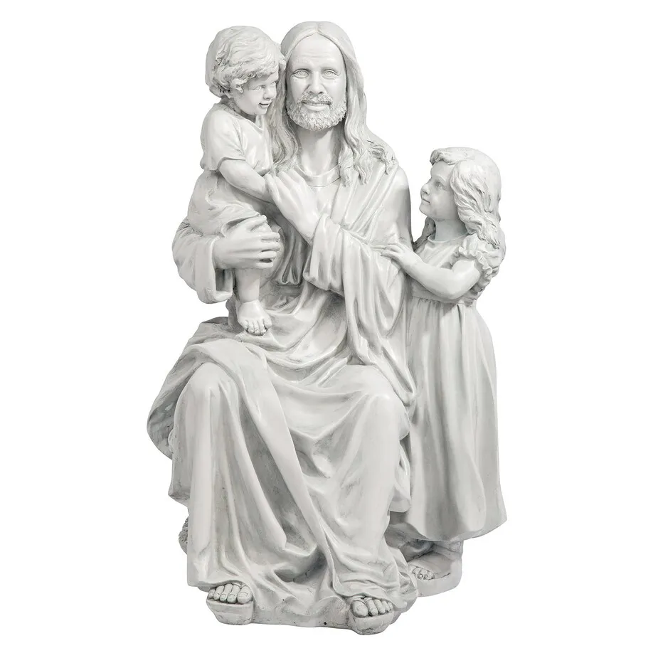 Jesus Loves the Little Children Garden Statue