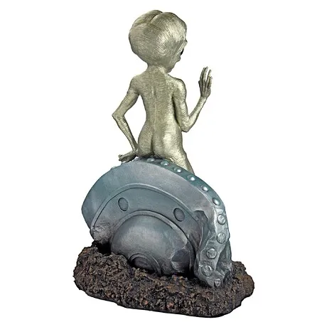 Roswell the Alien UFO Garden Statue