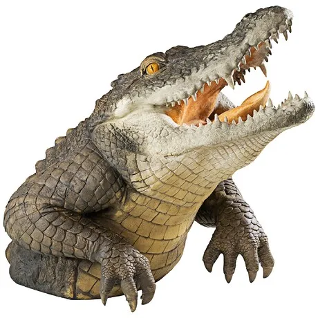 Snapping Swamp Gator Statue