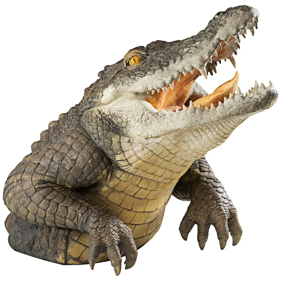 Snapping Swamp Gator Statue