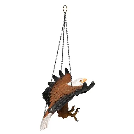 Flight of Freedom Hanging Eagle Sculpture: Each