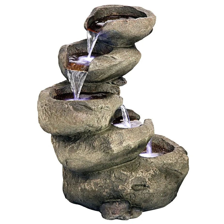 Avalanche Peak Cascading Garden Fountain
