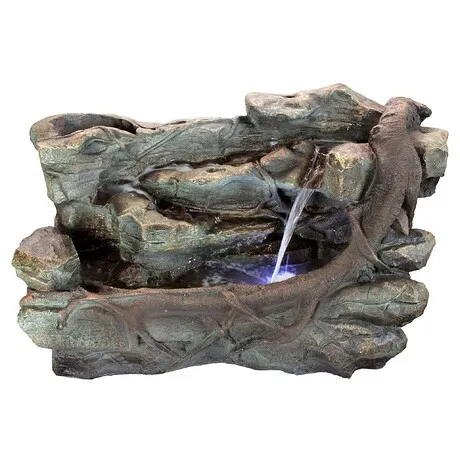 Staggered Rock Canyon Cascading Garden Fountain