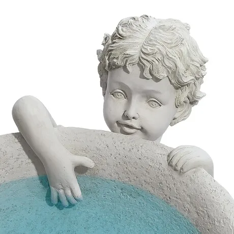 Summer's Splash Sculptural Birdbath