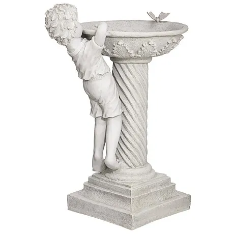 Summer's Splash Sculptural Birdbath